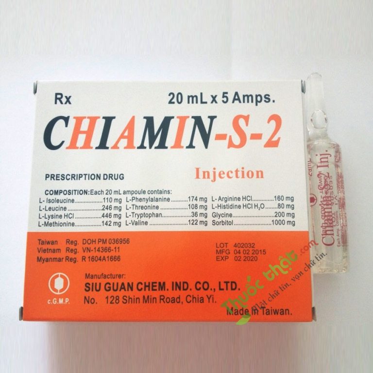 Thuốc Tiêm Chiamin-S-2 20Ml - Điều Trị Các Chấn Thương Nặng Hiệu