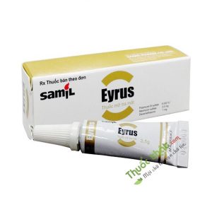 Thuốc mỡ tra mắt Eyrus 3,5 g - Điều trị viêm kết mạc, viêm bờ mi