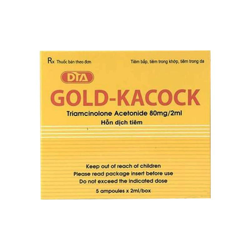 Gold Kacock Hộp 5 Ống - Điều Trị Viêm Khớp Dạng Thấp