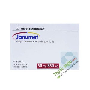 Janumet 50/850mg - Hộp 28 viên - Điều trị bệnh đái tháo đường