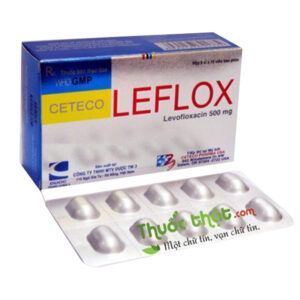 Lefvox 500mg - Điều trị các trường hợp nhiễm khuẩn do các vi khuẩn nhạy cảm với levofloxacin - Hộp 100 viên