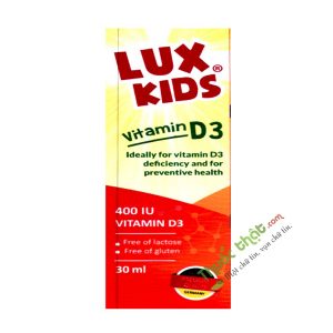 Lux Kids Vitamin D3 - Thực phẩm chức năng