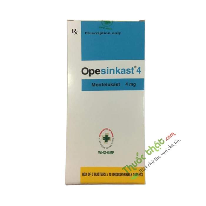 Thuốc Opesinkast 4 có tác dụng phụ không? Những tác dụng phụ thông thường là gì?
