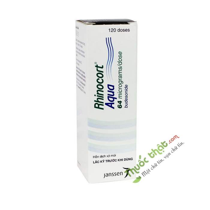 Rhinocort Aqua 64mcg Spr.120dose – Thuốc chống dị ứng