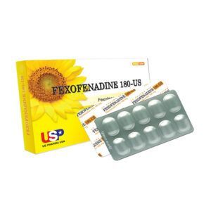 Fexofenadine 180 US Hộp 10 Viên - Điều Trị Viêm Mũi Dị Ứng