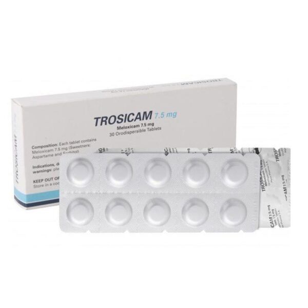 Trosicam Hộp 30 Viên - Điều Trị Viêm Đau Xương Khớp