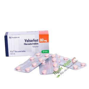 Valsarfast 80mg - Hộp 28 viên - Thuốc điều trị tăng huyết áp