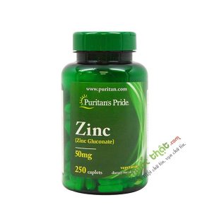 Zinc Gluconate Puritan's Pride 50Mg 250 Viên - bổ sung kẽm