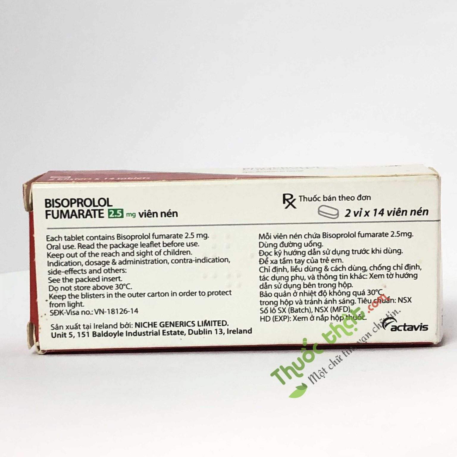 Thuốc Bisoprolol Fumarate 2.5