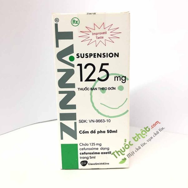 Zinnat Suspension 125mg/5ml Thuốc điều Trị Nhiễm Khuẩn