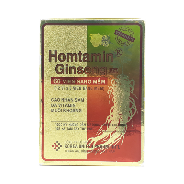 Sản phẩm Homtamin Ginseng Extra đang được bán tại website Thuocthat.com