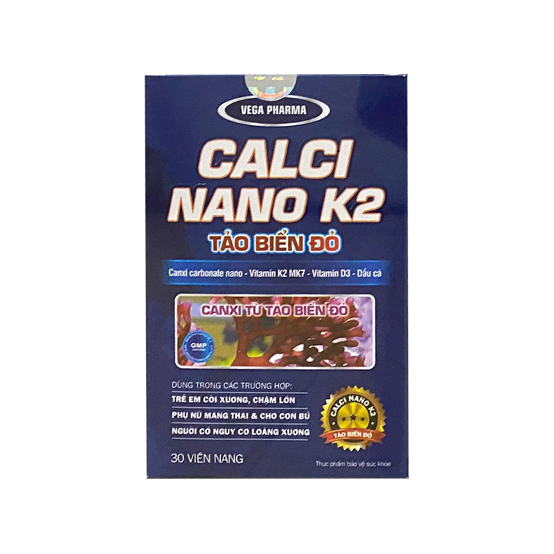 Calci Nano K2 hộp 30 viên