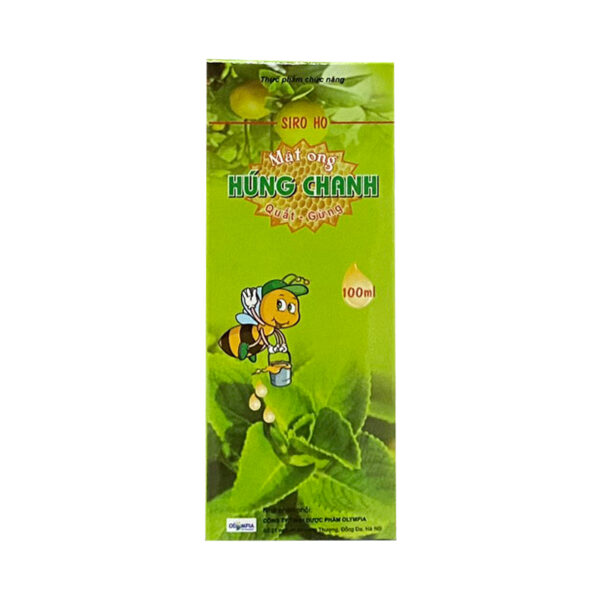 Siro ho Mật ong, húng chanh, quất, gừng chai 100ml