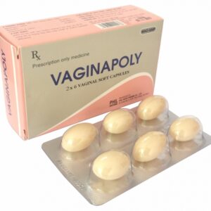 Vaginapoly - Hộp 12 viên - Điều trị tại chỗ các nhiễm trùng ở âm đạo và cổ tử cung