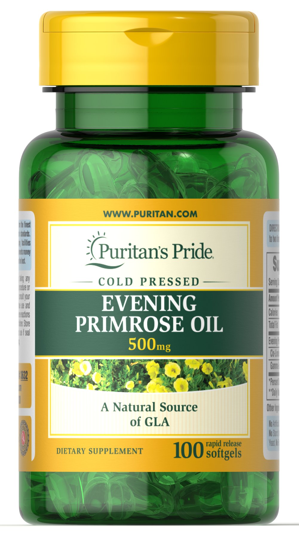 Evening Primrose Oil 500 Mg- Bảo Vệ Sức Khỏe - Lọ 100 Viên