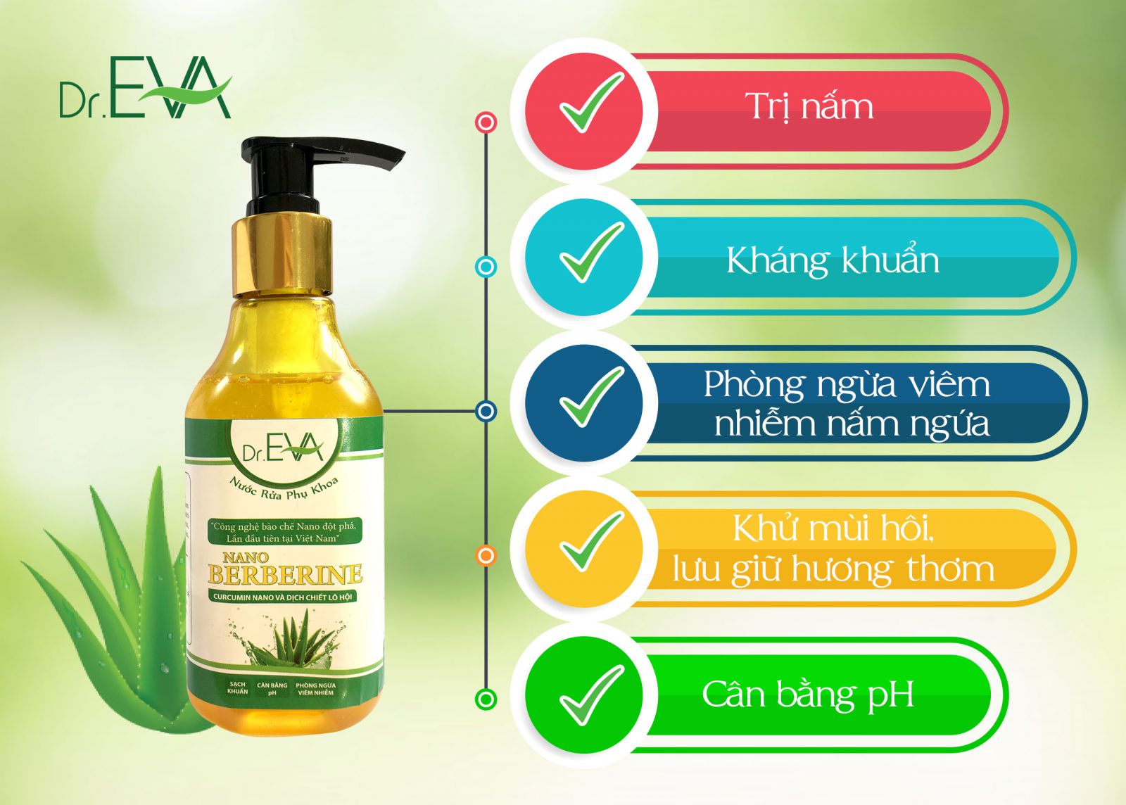 Nước Rủa Phụ Khoa Nano Berberinne-