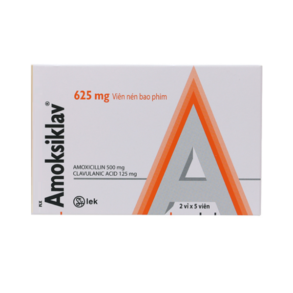 Amoksiklav 625mg hộp 10 viên