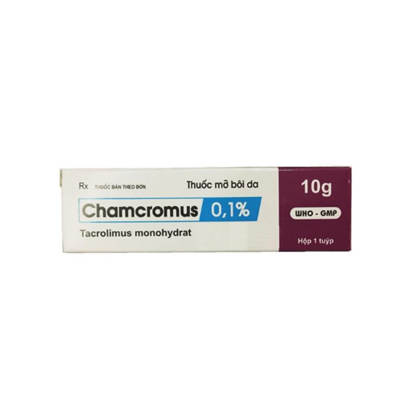 Chamcromus 0.1% Tuýp 10g - Điều Trị Bệnh Viêm Da Cho Người Lớn