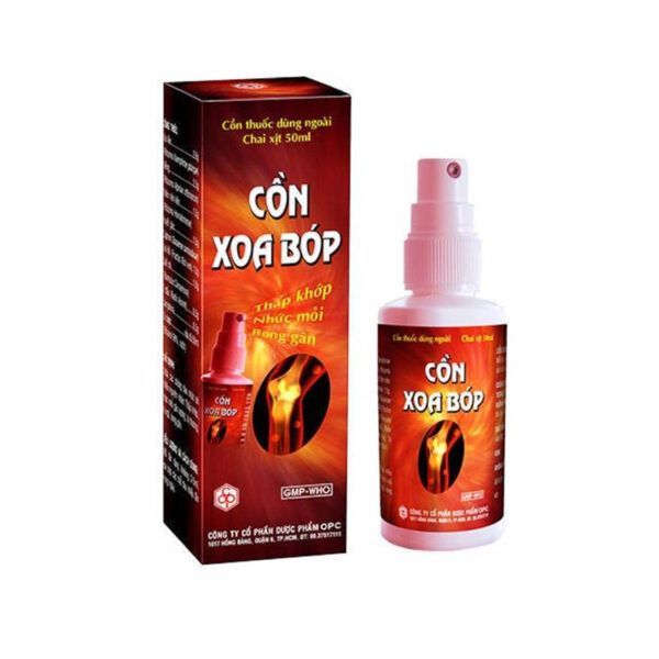 Cồn Xoa Bóp chai xịt 50ml