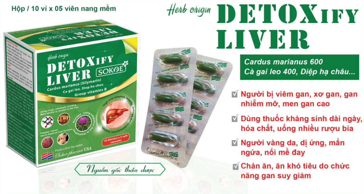 Detoxify Liver hộp 50 viên