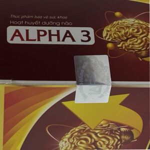 Alpha 3 Hộp 60 Viên - Hỗ Trợ Hoạt Huyết, Tuần Hoàn Máu Não