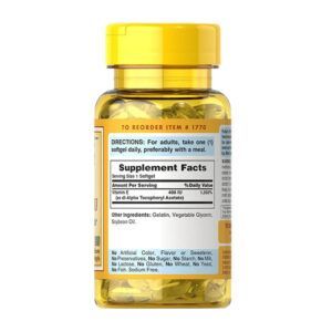 Vitamin E 400 IU Lọ 50 Viên - Thành Phần Công Dụng