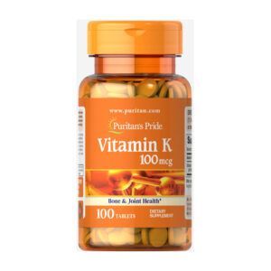 Vitamin K 100 Mcg Lọ 100 Viên - Viên Uống Bổ Sung Vitamin K
