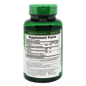 Blood Sugar Specifics  Lọ 60 Viên- Thành Phần Công Dụng