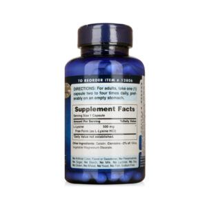 L - Lysine 500mg Hộp 100 Viên - Thành phần công dụng