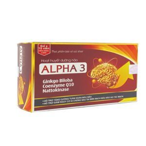 Alpha 3 Hộp 60 Viên - Hỗ Trợ Hoạt Huyết, Tuần Hoàn Máu Não