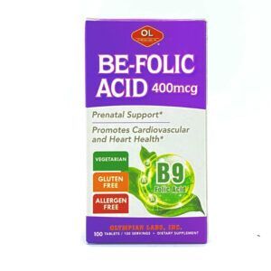 Be Folic Acid Lọ 100 Viên - Bổ Sung Acid Folic Cho Bà Bầu
