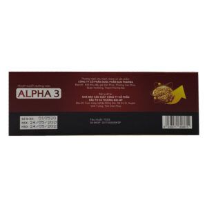 Alpha 3 Hộp 60 Viên - Hỗ Trợ Hoạt Huyết, Tuần Hoàn Máu Não