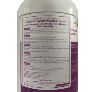 Evening Primrose Oil Lọ 200 Viên - Thành Phần Công Dụng