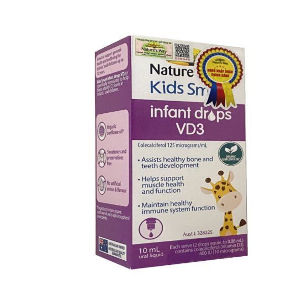 Kids Smart Infant Drops VD3 Hộp 10ml - Bổ Sung Vitamin D