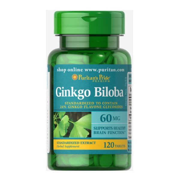 Ginkgo Biloba 60mg Hộp 120 Viên - Bổ Não, Tăng Trí Nhớ.