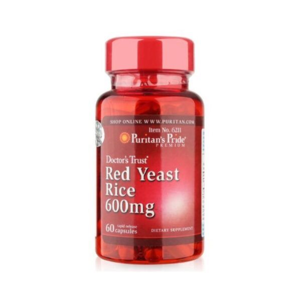 Red Yeast Rice 600mg Lọ 60 viên - Viên Uống Giảm Cholesterol