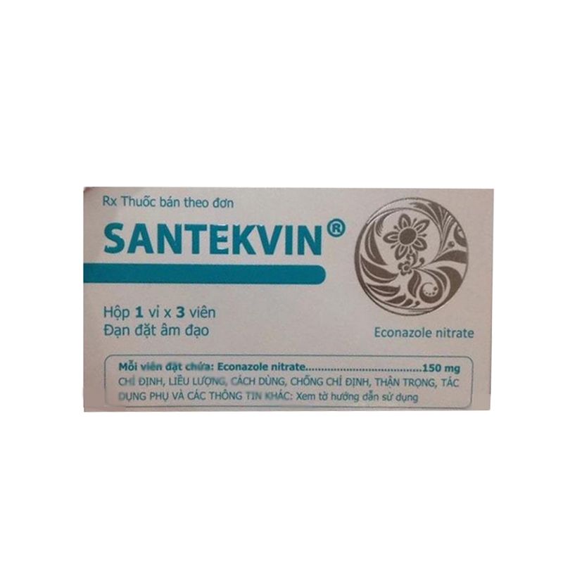 Santekvin Hộp 3 Viên - Điều Trị Viêm âm đạo Hiệu Quả