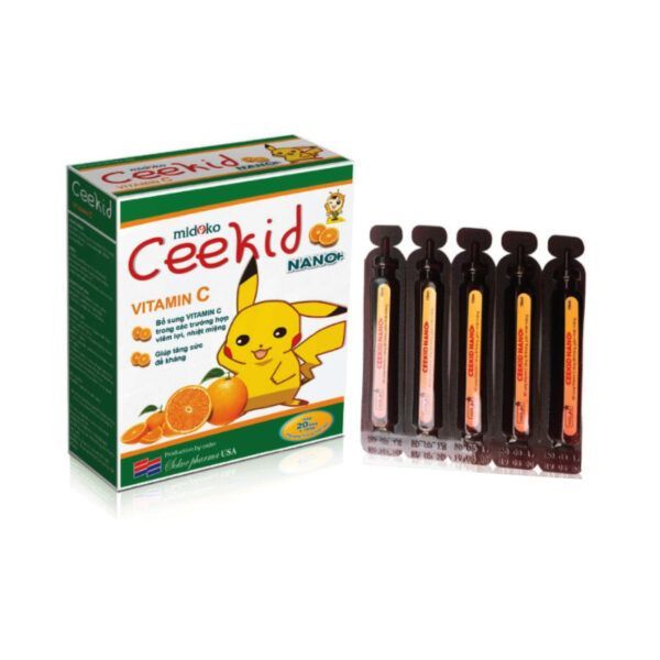 Ceekid Nano Hộp 20 Ống - Giúp Tăng Sức Đề Kháng Cho Cơ Thể