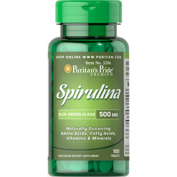 Spirulina 500mg Lọ 100 Viên- Viên Uống Tảo Xoắn