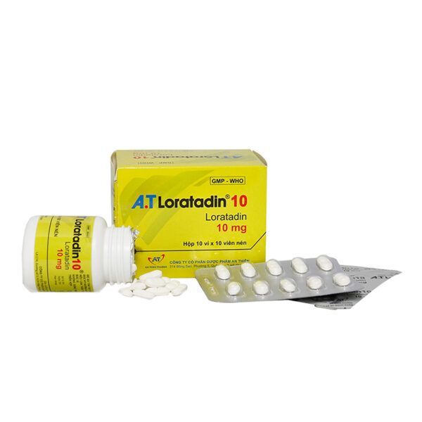 A.T Loratadin 10 hộp 100 viên