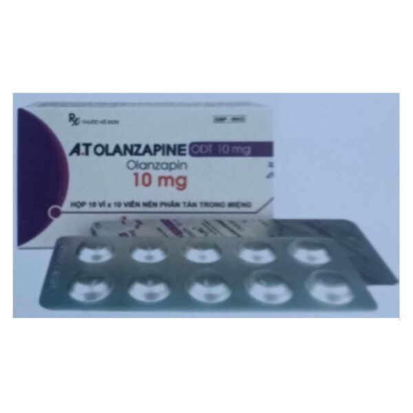 A.T Olanzapine ODT 10mg hộp 100 viên