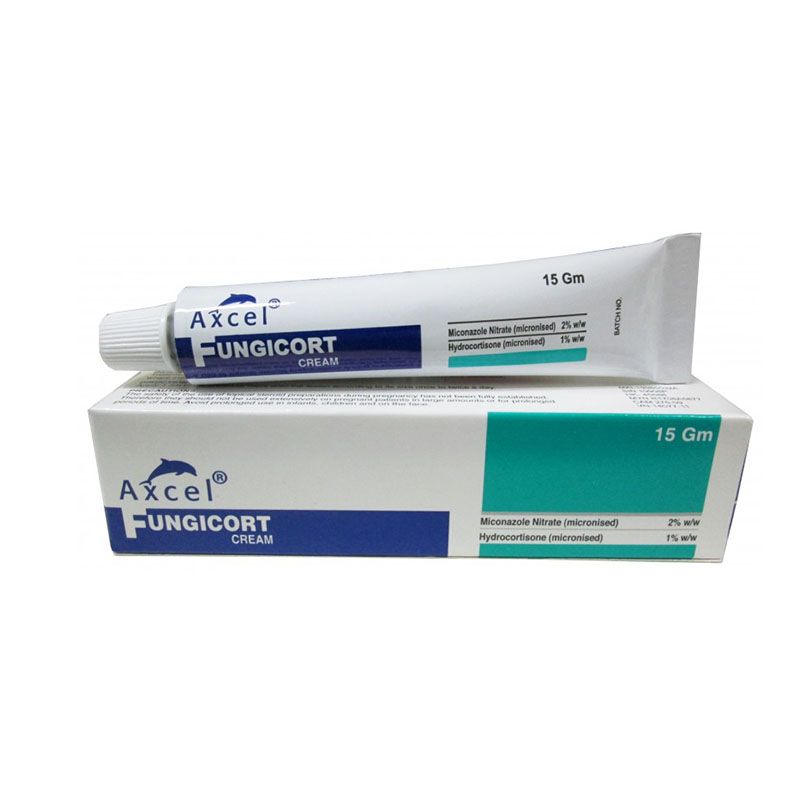 Axcel Fungicort Cream Tuýp 15g - Điều Trị Tình Trạng Viêm Da , Dị ứng Ngoài  Da