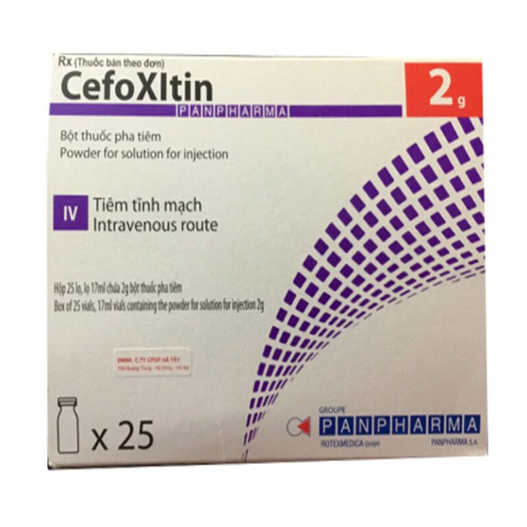 Cefoxitin 2g Hộp 25 Lọ - Điều Trị Nhiễm Trùng Nặng