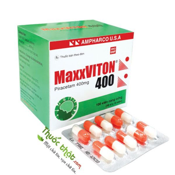 MaxxViton 400 Hộp 100 Viên - Ðiều Trị Triệu Chứng Chóng Mặt