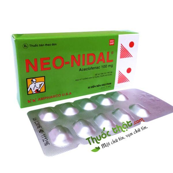 Neo Nidal Hộp 30 Viên -  Điều Trị Đau Sau Chấn Thương