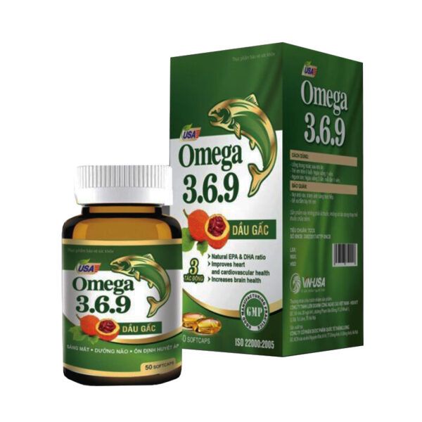 Omega 369 Dầu Gấc Hộp 100 Viên - Tăng Cường Thị Lực Cho Mắt