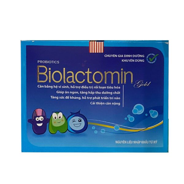 Probiotic Biolactomin Gold - Hộp 30 gói - Cân bằng hệ tiêu hóa