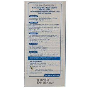 Kid Smart Drop DHA - Hộp 20ml - Hỗ trợ phát triển não bộ