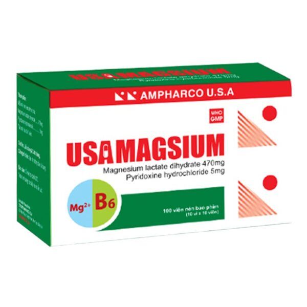 Usamagsium Hộp 100 Viên - Điều Trị Thiếu Magnesi