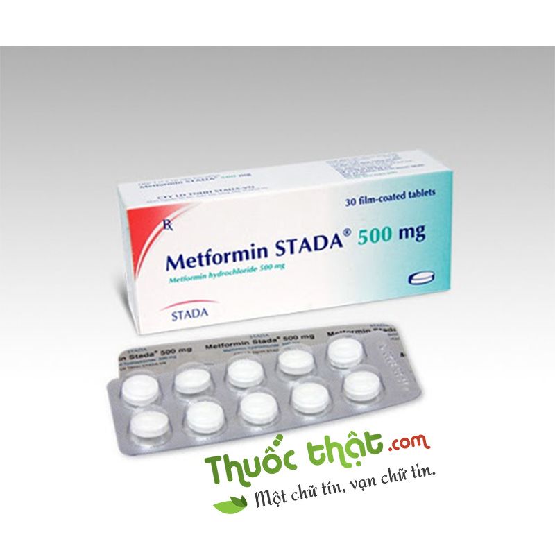 Metformin Stada 500- Gi?m ??i Th?o ???ng - H?p 30 Vi?n